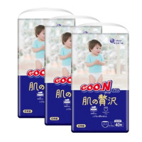 88VIP：GOO.N 大王 奢华肌 婴儿拉拉裤 L 40片*3包