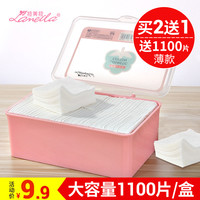 1100片卸妆棉化妆棉片脸部用眼部唇部纯棉一次性拍爽肤水湿敷专用（222片卸妆棉粉色新包装）