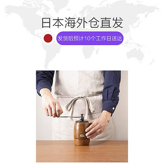 日本直邮Kalita手磨咖啡机小型咖啡手摇研磨机家用办公KH-9棕色（9.6*9.6*16.6cm、Not Specified）