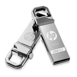 HP 惠普 闪存系列 X750 USB 3.1 U盘 银色 64GB USB