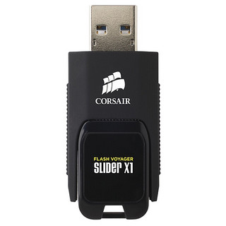 美商海盗船 滑雪者 3.0系列 滑雪者X1 USB 3.0 U盘 黑色 128GB USB