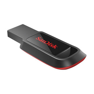 SanDisk 闪迪 酷皓系列 SDCZ61-016G-Z35 USB 2.0 U盘 黑色 16GB USB+挂绳+Type-C转接头