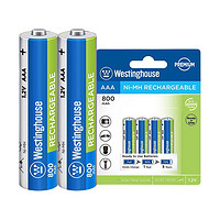 Westinghouse 西屋电气 NH-AAA800ARBP4 7号镍氢充电电池 1.2V 800mAh 4粒装