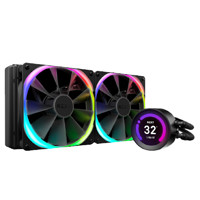 NZXT 恩杰 Kraken Z系列 Z63 280mm 一体式水冷散热器 RGB+AER140 RGB 140mm 机箱散热风扇 2个装 水冷风扇套装