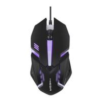 现代翼蛇 HY-M100 有线鼠标 1200DPI RGB 黑色