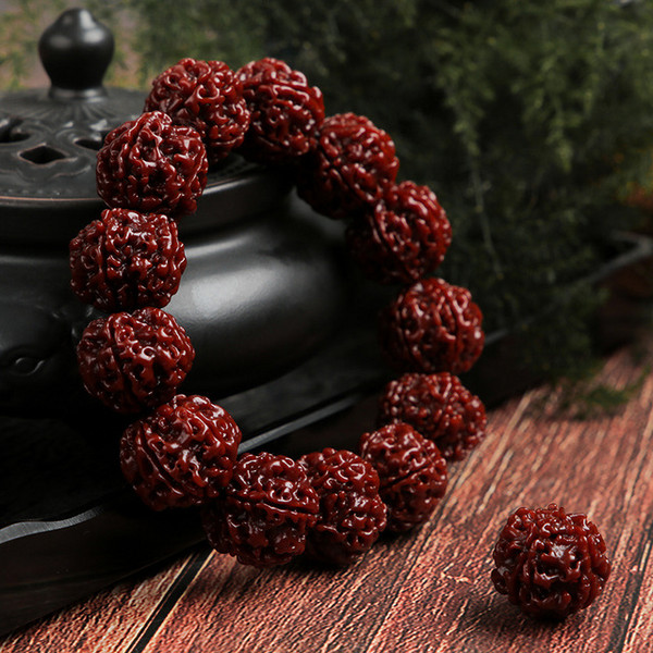 玉化包浆佛珠手串20mm尼泊尔五瓣大金刚菩提