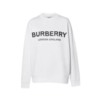 BURBERRY 博柏利 女士圆领卫衣 80114431 白色 XL