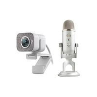 Logitech 罗技 StreamCam 直播摄像头 1080P 白色+Yeti nano 银色话筒