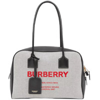 BURBERRY 博柏利 Cube系列 女士手提包 80368531 黑色/亮红色 中号