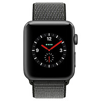 Apple 苹果 Watch Series 3 智能手表 42mm GPS+蜂窝网络款 深空灰铝金属表壳 深橄榄色表带（GPS、高度计、心率）