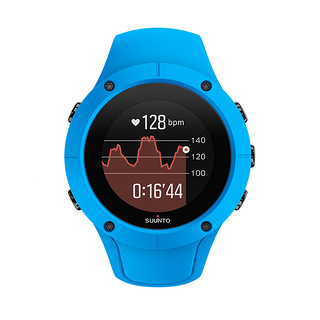 SUUNTO 颂拓 Spartan颂拓斯巴达 Trainer WHR 智能手表 46mm 蓝色表壳 蓝色硅胶表带（GPS、心率监测）