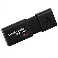 Kingston 金士顿 DataTraveler系列 DT100G3 USB 3.0 U盘 黑色 64GB USB+苹果lighting接口转换头