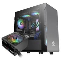 Thermaltake 曜越 A1 RGB MATX机箱 半侧透 含电源 500W