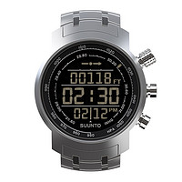 SUUNTO 颂拓 山雄登山 智能手表 44.7mm 银色不锈钢表壳 银色钢带表带(高度计、指南针、计时器)