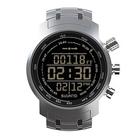 SUUNTO 颂拓 山雄登山 智能手表 44.7mm 银色不锈钢表壳 银色钢带表带（高度计、指南针、计时器）