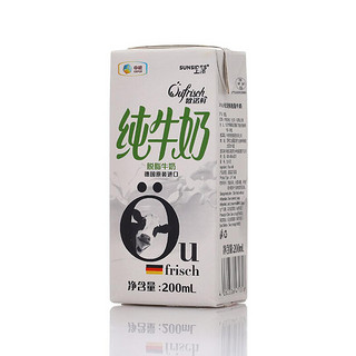 SUNSIDES 上质 欧诺鲜 脱脂牛奶 200ml*12盒