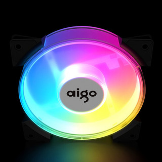 aigo 爱国者 暮光 SE RGB 120mm 机箱散热风扇 单个装 幻彩色