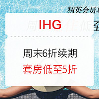 洲际IHG 周末6折续期 套房低至5折