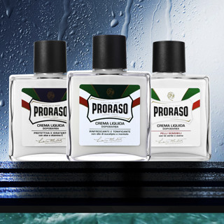 PRORASO 博拉索 男士须后乳套装 (凉感薄荷系列桉树薄荷须后乳100ml+绿茶抗敏系列燕麦绿茶须后乳100ml+修复润肤系列芦荟维生素E须后乳100ml)