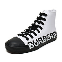 BURBERRY 博柏利 男士帆布鞋 80163021 光白色黑色 42.5