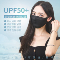 马龙鼠 防尘防晒两用口罩 黑色