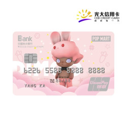 光大银行 泡泡玛特兔子主题菁英白金卡