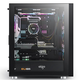 aigo 爱国者 炫影5 RGB ATX机箱 半侧透 黑色