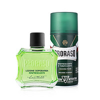 PRORASO 博拉索 凉感薄荷系列男士护肤套装 (须后水100ml+剃须泡沫300ml)