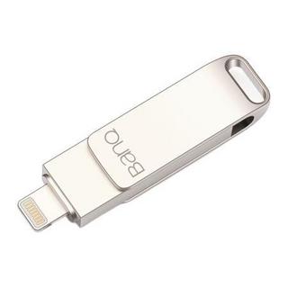 BanQ Disk系列 Pro A6S USB 3.0 U盘 银色 512GB USB/苹果lightning接口双口