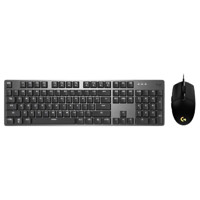 logitech 罗技 K845 有线机械键盘 TTC青轴+G102 有线鼠标 键鼠套装 黑色