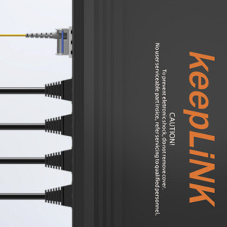 keepLINK KP-9000-65-1FX4TX-SC20-W 5口百兆单模双纤交换机 1对