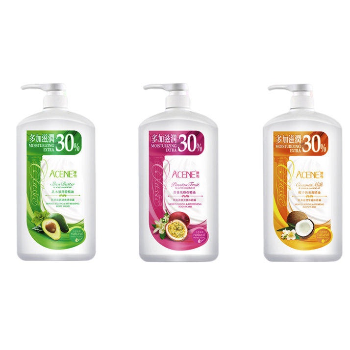 经典美肌沐浴露套装750ml*3瓶 乳木果薄荷+百香果橙花+椰子奶茉莉