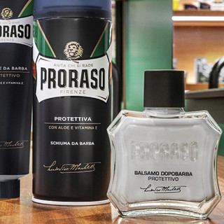 PRORASO 博拉索 修复润肤系列男士护肤套装 (按摩霜100ml+剃须泡沫300ml+须后乳100ml)