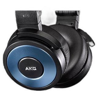 AKG 爱科技 K619 压耳式头戴式有线耳机 蓝色 3.5mm