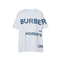 BURBERRY 博柏利 Horseferry系列 女士圆领短袖T恤 80407651 浅蓝色 L