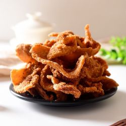 青岛特产猪油渣100g