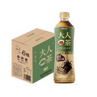 LIN-LONG TEA HOUSE 麟珑茶室 大人茶 无糖桂花普洱茶 500ml*6瓶