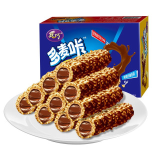 真巧涂层蛋卷巧克力味260g