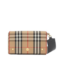 BURBERRY 博柏利 Vintage系列 女士皮质斜挎包 80264541 典藏米色 小号