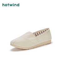hotwind 热风 21年春季新款女士时尚平底单鞋布鞋休闲鞋H30W1581