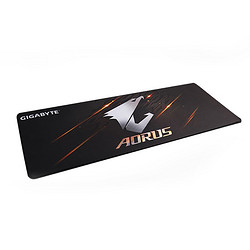 GIGABYTE 技嘉 AORUS定制版鼠标垫铺桌大号锁边黑色 鼠标垫-广州仓