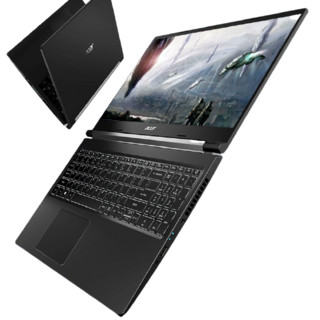 acer 宏碁 威武骑士 A715 15.6英寸 游戏本 黑色 (酷睿i5-10200H、GTX 1650Ti 4G、16GB、1TB SSD、1080P、IPS)