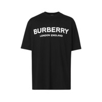 BURBERRY 博柏利 男士圆领短袖T恤 80260161 黑色 L