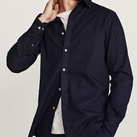 Massimo Dutti 00168443405 男士牛仔衬衫