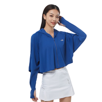 OhSunny 女士短款连帽防晒衣 19SSFJ050 深海蓝 M
