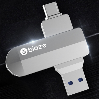 Biaze 毕亚兹 256GB Type-C USB3.2 U盘 UP-05 深空灰