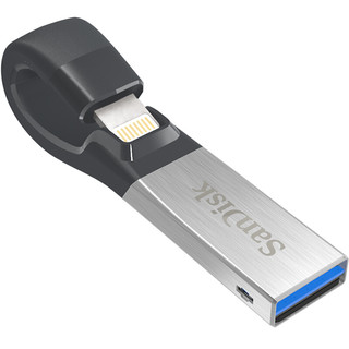  闪迪 Sandisk  iXpand欢欣i享 USB 3.0 U盘 银黑色 32GB 苹果lightning接口/USB双口