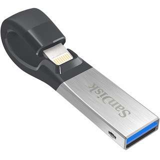 SanDisk 闪迪 iXpand欢欣i享 USB 3.0 U盘 银黑色 32GB 苹果lightning接口/USB双口