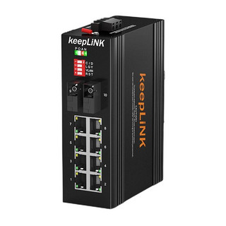 keepLINK KP-9000-65-2GX8GT-SC05M 8口千兆2光8电多模双纤 光电转换器