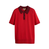 BURBERRY 博柏利 男士短袖POLO衫 40684441 亮红色 L